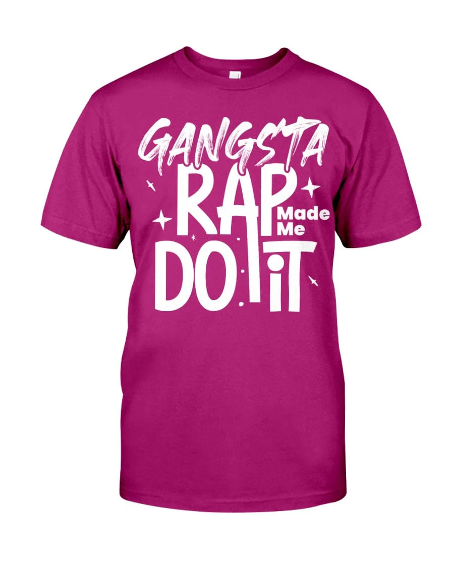 Gangsta Rap Made Me Do It Premium Fit Men's T-shirt - Image 9