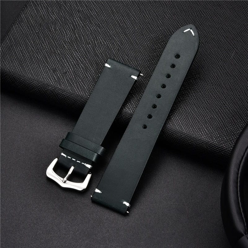 Genuine Retro Leather Watch Strap - Image 5