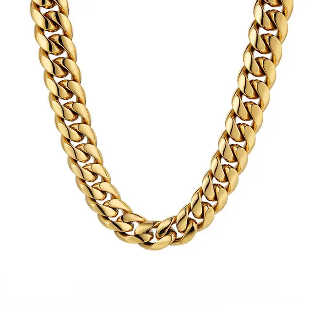 Gold 12MM Miami Cuban Chain - Image 12