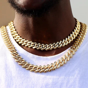 Gold 12MM Miami Cuban Chain - Image 13