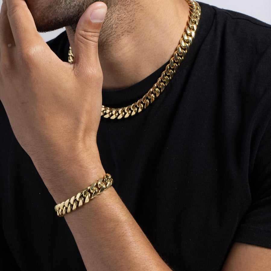 Gold 12MM Miami Cuban Chain - Image 4