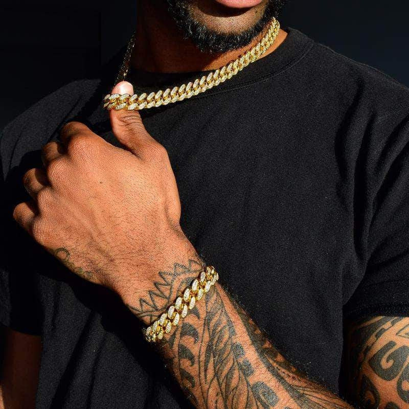 Gold 12MM Miami Cuban Chain - Image 7