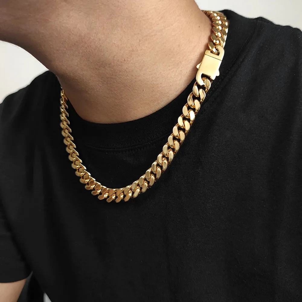 Gold Plated Stainless Steel Curb Cuban Link Chain or Bracelet - BOGO - Image 2