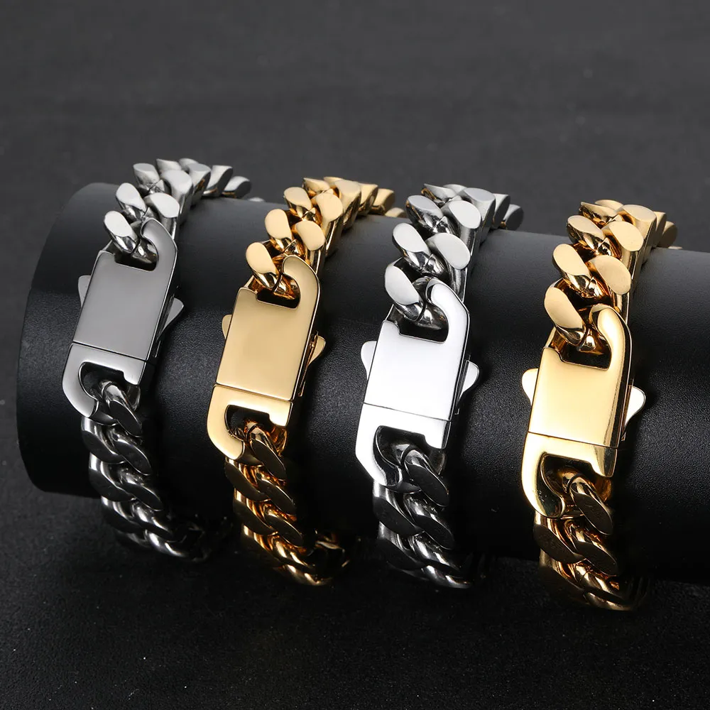 Gold Plated Stainless Steel Curb Cuban Link Chain or Bracelet - BOGO - Image 4