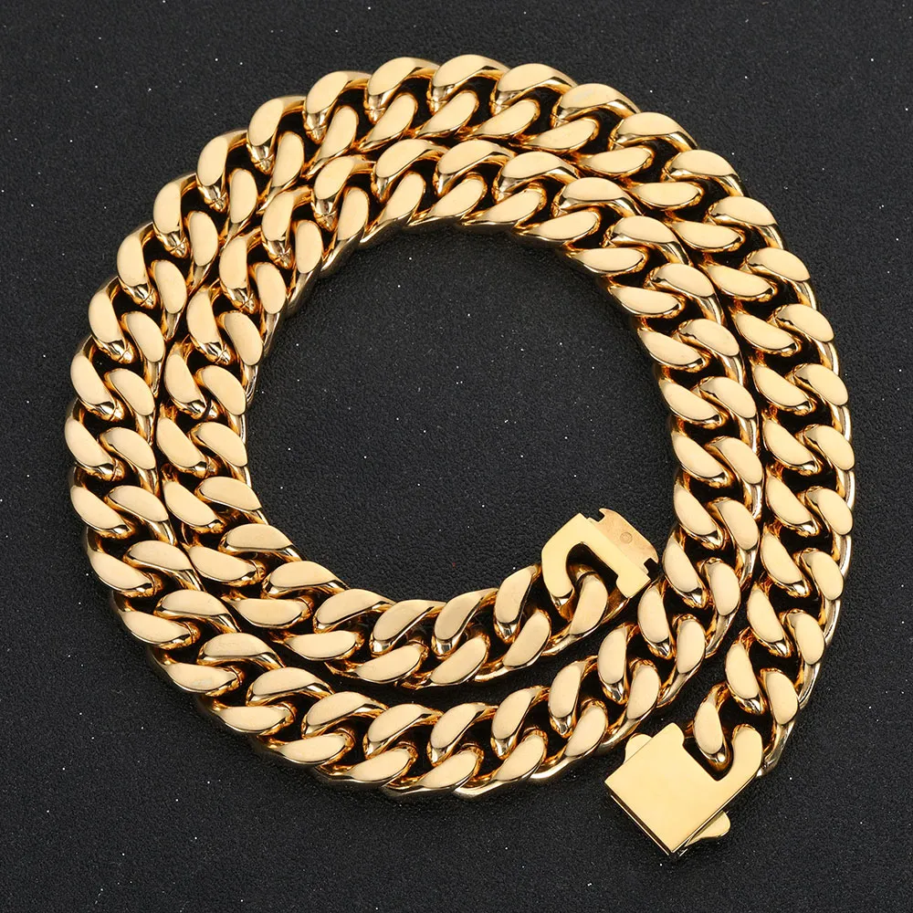 Gold Plated Stainless Steel Curb Cuban Link Chain or Bracelet - BOGO - Image 5