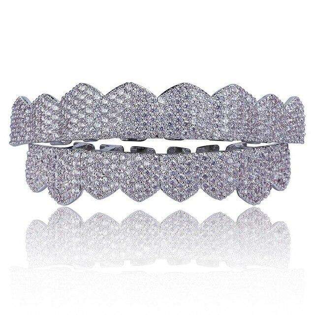 Gold/Platinum Full Bling Grillz - Image 2