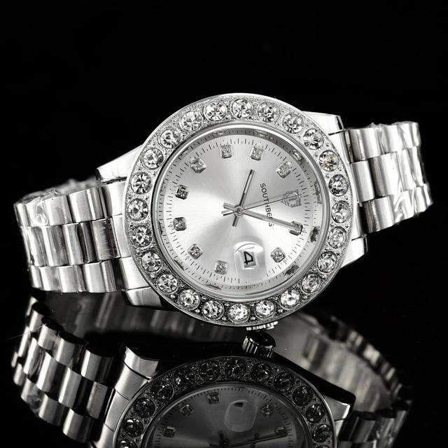 Gold Rollie Style Watch in Rotatable Bezel Sapphire Glass - Image 10