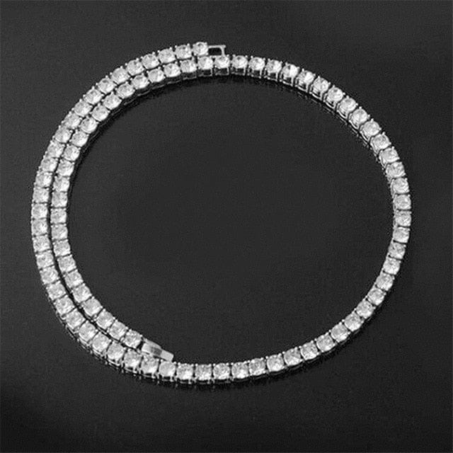 Gold/Silver 5mm Micro Pave Tennis Chain + Tennis Bracelet + FREE Watch Bundle - Image 9