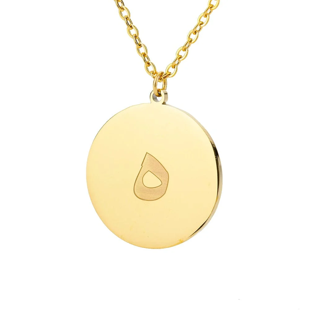 Gold/Silver Arab Initial Pendant - Image 15