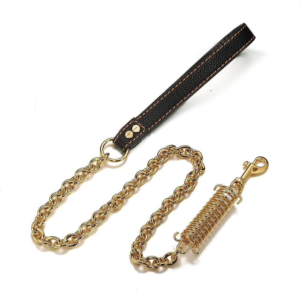 Gold/Silver Cuban Link Dog Rope Leash - Image 11