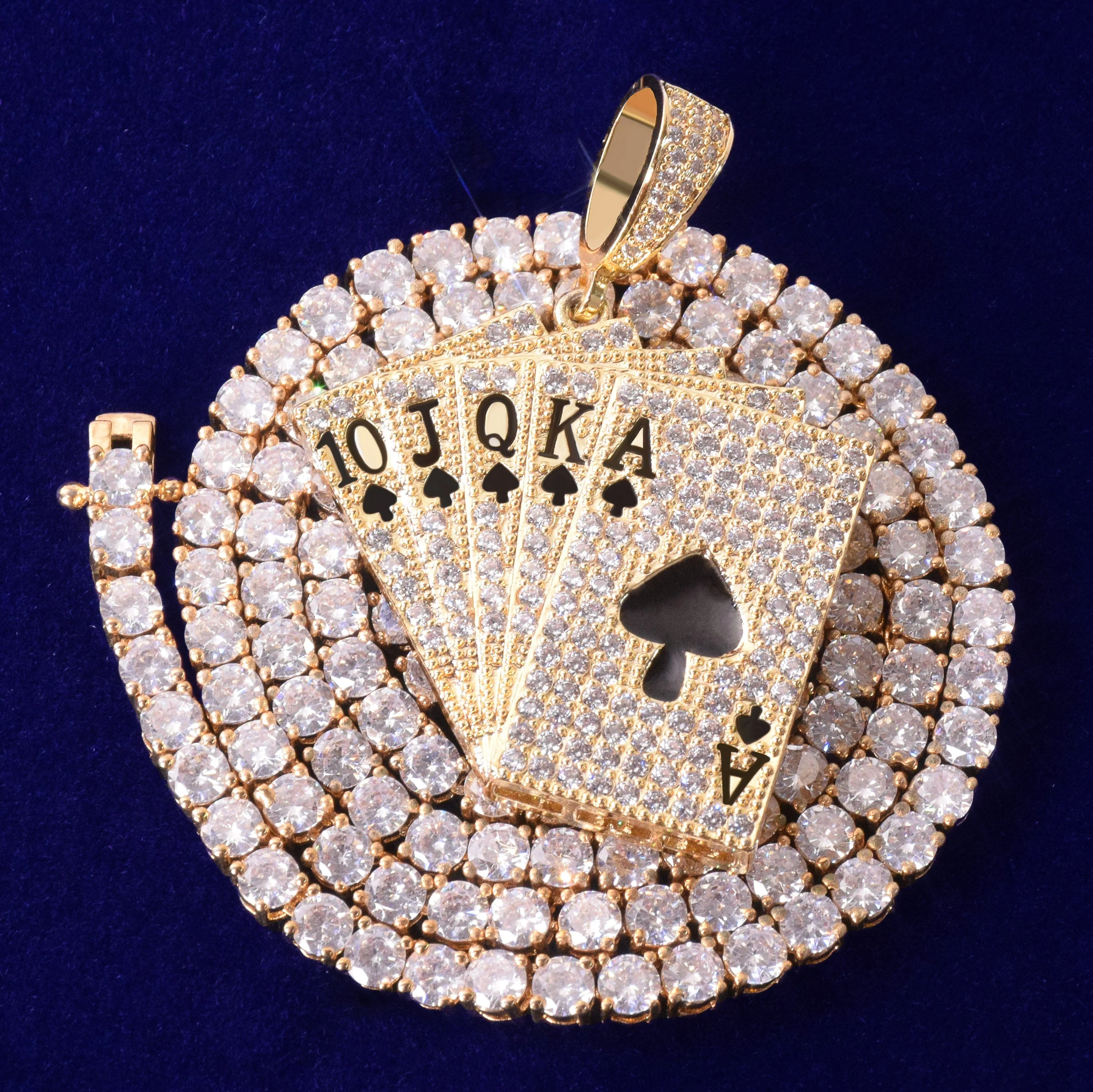 Gold/Silver Poker Card Bling Chain - Image 4