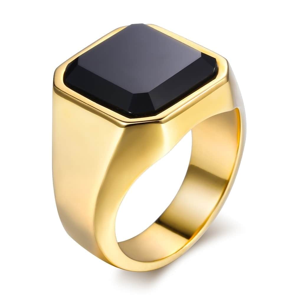 Gold/Silver Rock Punk Ring - Image 5
