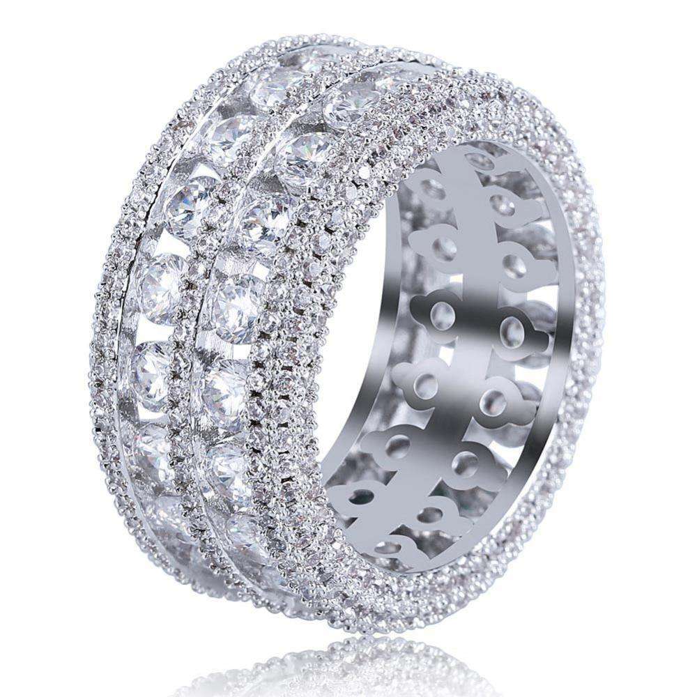 Gold/Silver Thick Band Ring - Image 10