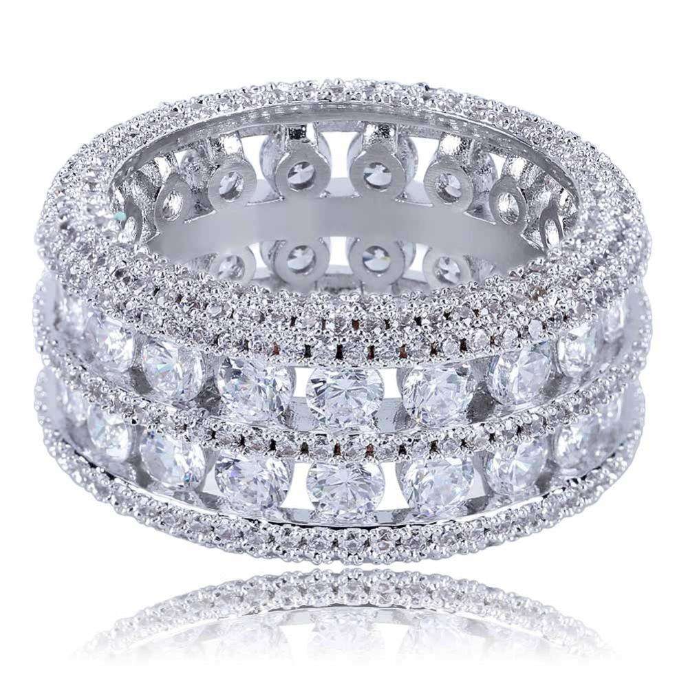 Gold/Silver Thick Band Ring - Image 12