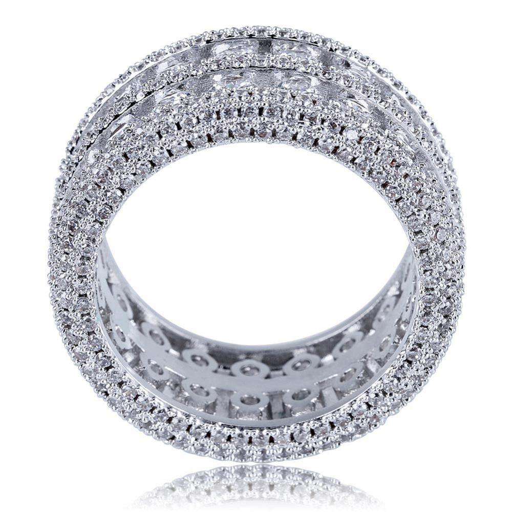 Gold/Silver Thick Band Ring - Image 4