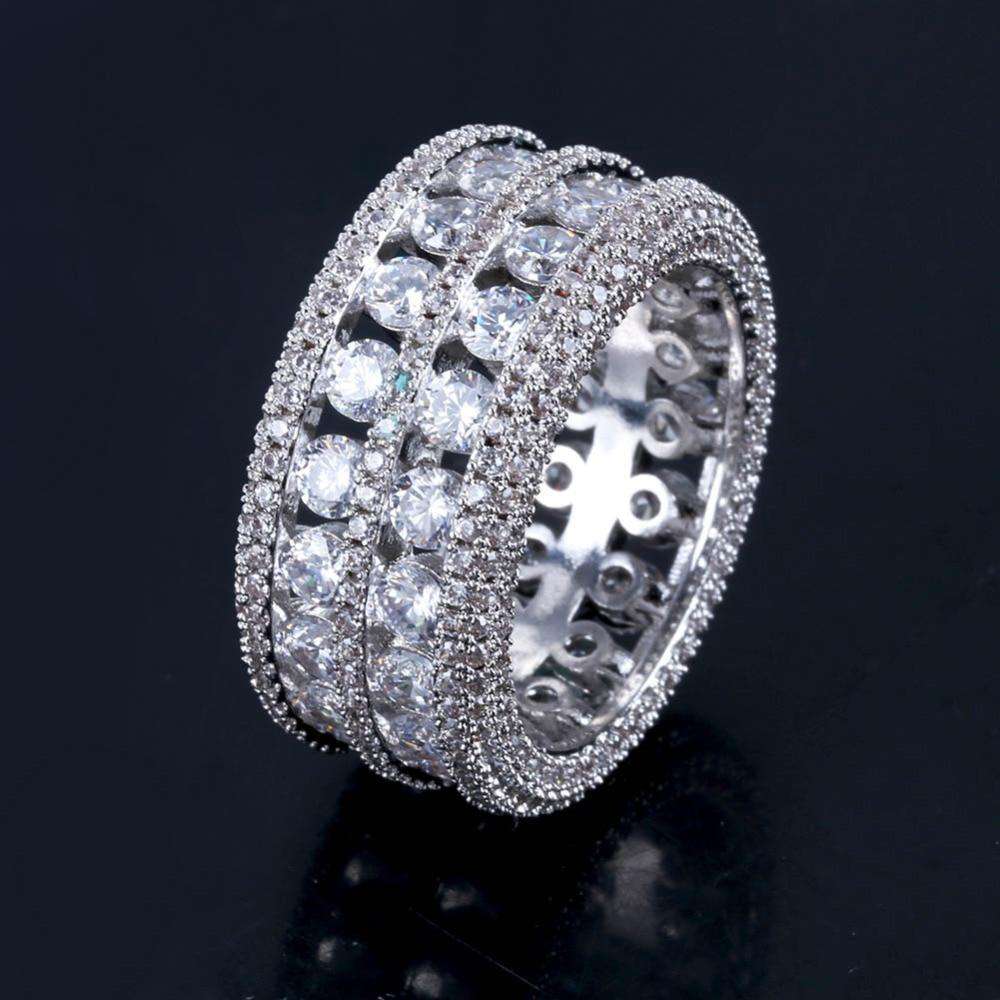 Gold/Silver Thick Band Ring - Image 7