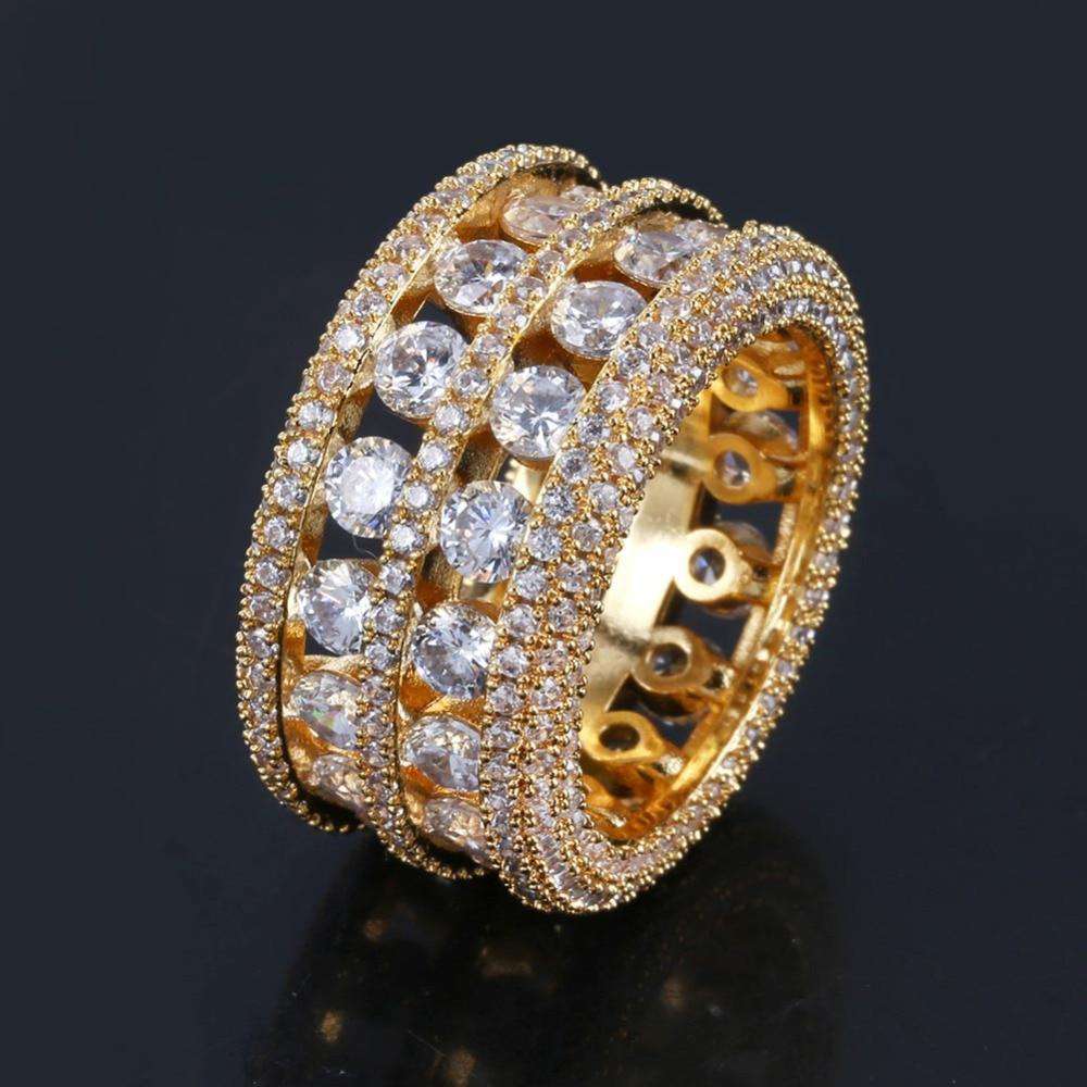 Gold/Silver Thick Band Ring - Image 8