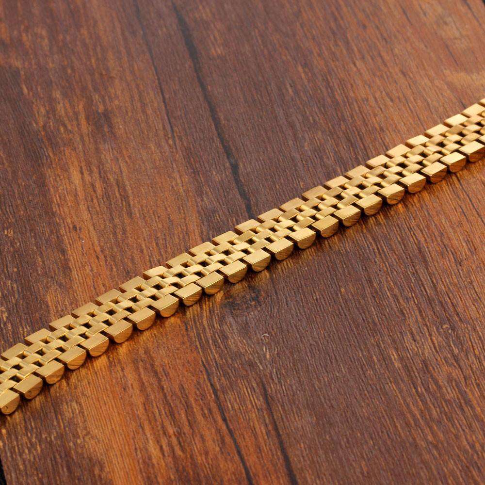 Gold Watch Band Bracelet - Image 3