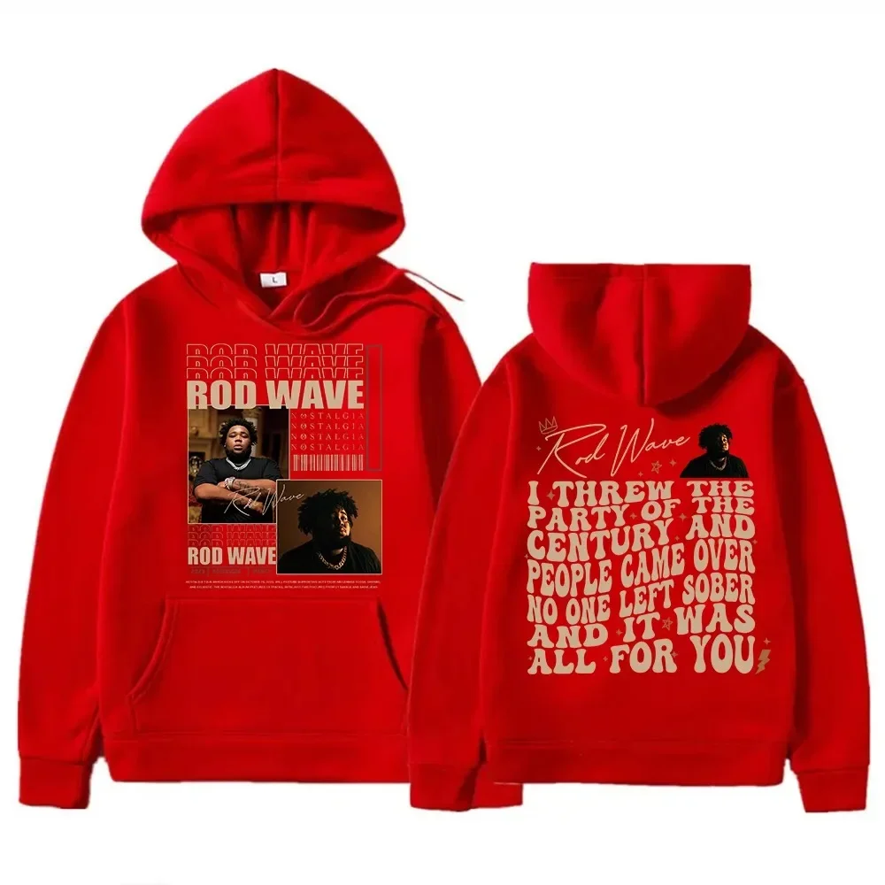 Vintage Casual Cotton Rod Wave Graphic Hoodies - Image 6