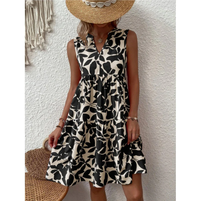 Halter Backless Printed Mini Dress - Image 2