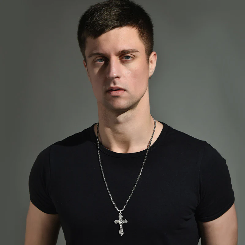 Heart Cross Necklace - Image 3