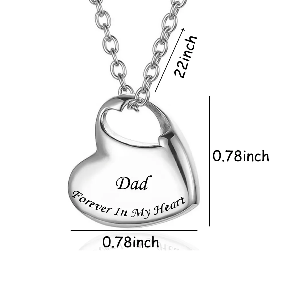Heart Keepsake Urn Necklace - Image 3