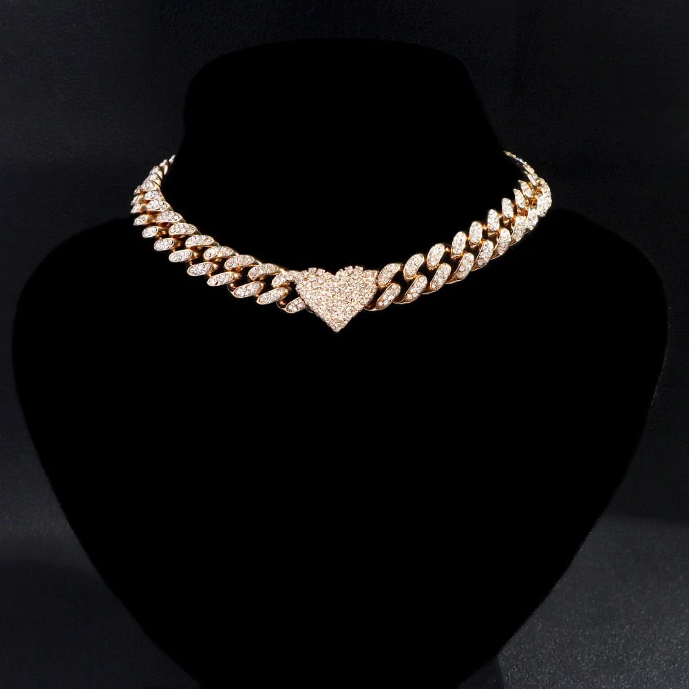 Miami Heart Cuban Chain and FREE Bracelet Bundle - Image 3