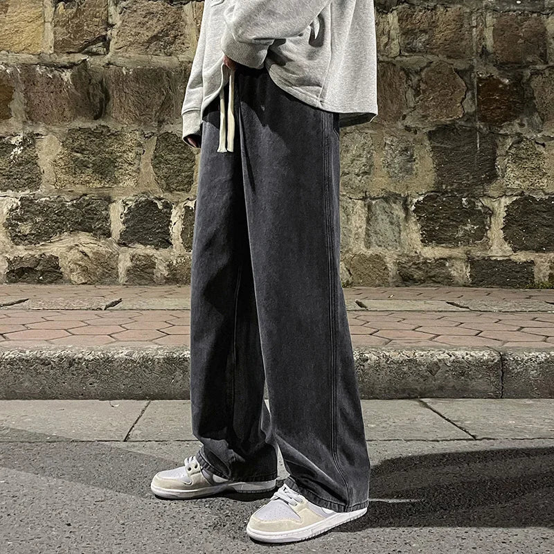 High Street Straight Loose Wide Leg Baggy Jeans - Image 10
