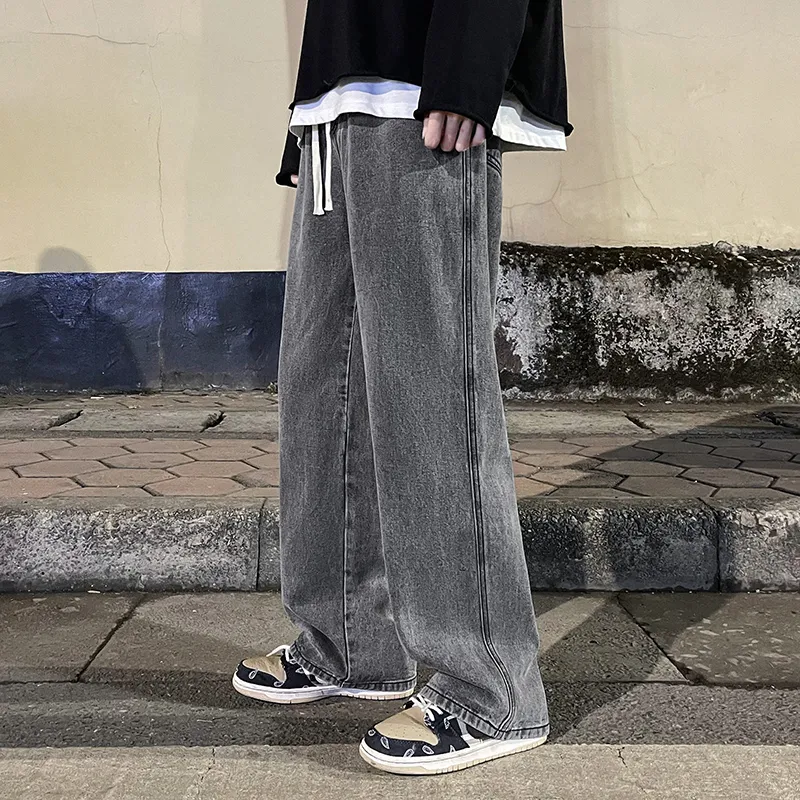 High Street Straight Loose Wide Leg Baggy Jeans - Image 11