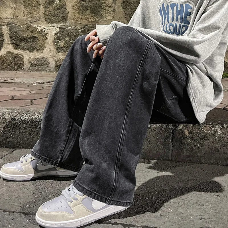 High Street Straight Loose Wide Leg Baggy Jeans - Image 13