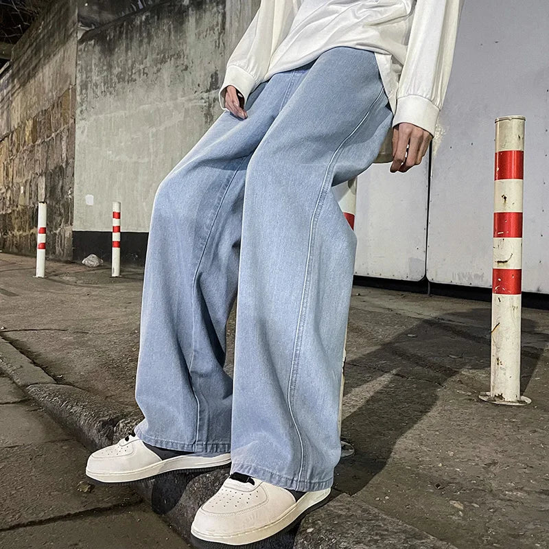 High Street Straight Loose Wide Leg Baggy Jeans - Image 19