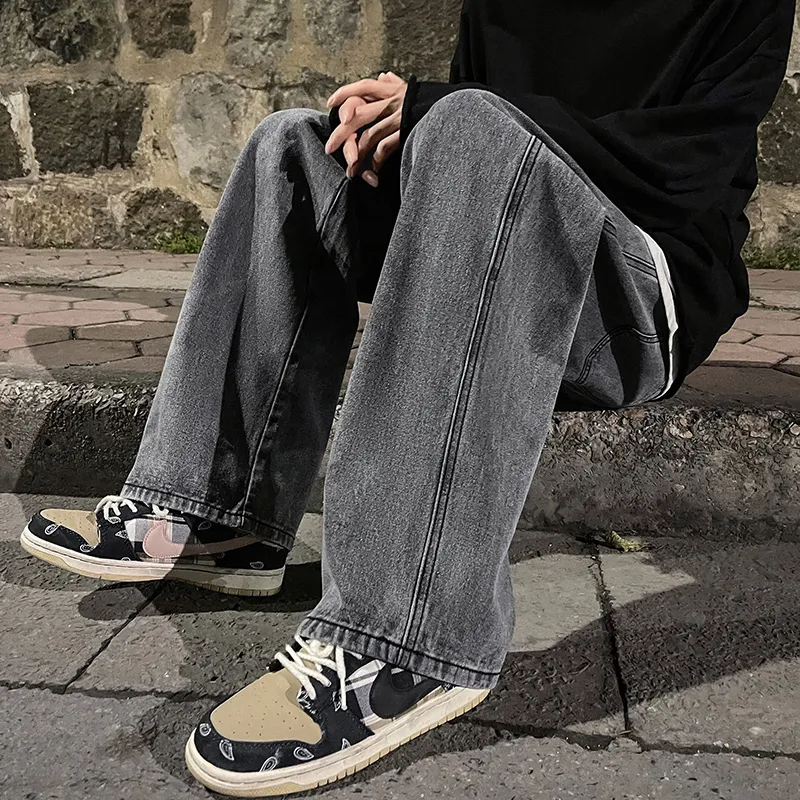 High Street Straight Loose Wide Leg Baggy Jeans - Image 22