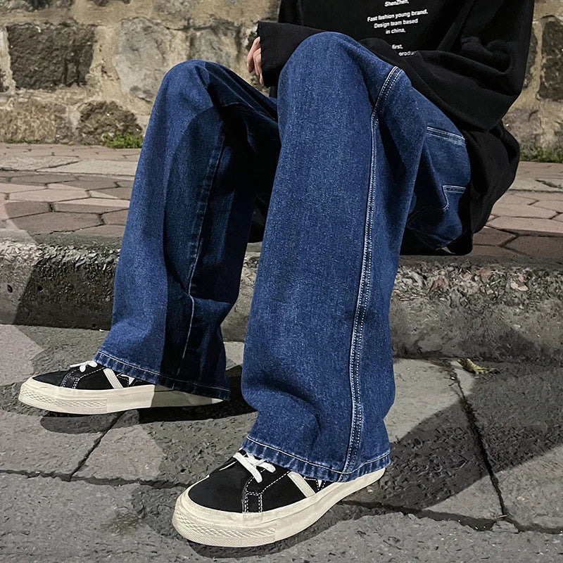 High Street Straight Loose Wide Leg Baggy Jeans - Image 30