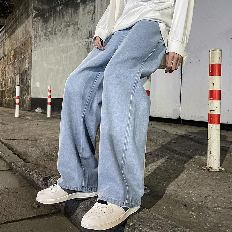 High Street Straight Loose Wide Leg Baggy Jeans - Image 5