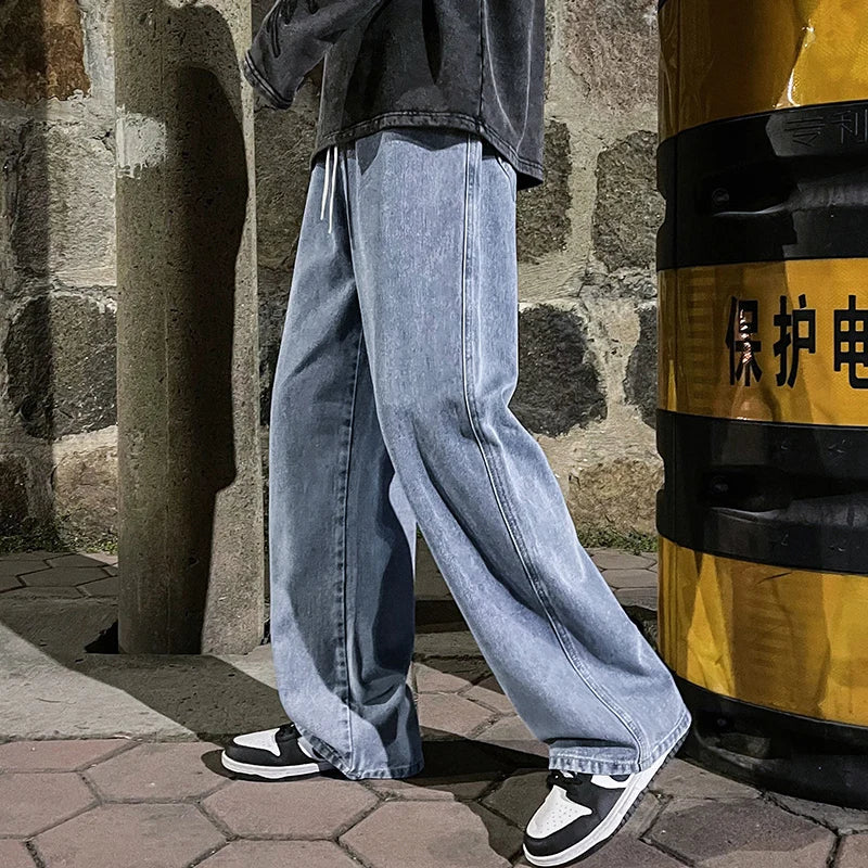 High Street Straight Loose Wide Leg Baggy Jeans - Image 6