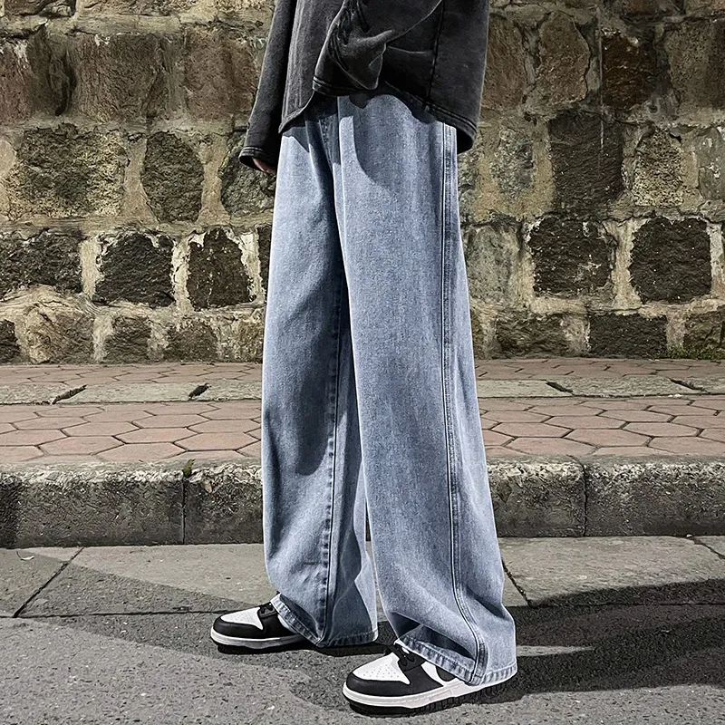 High Street Straight Loose Wide Leg Baggy Jeans - Image 8