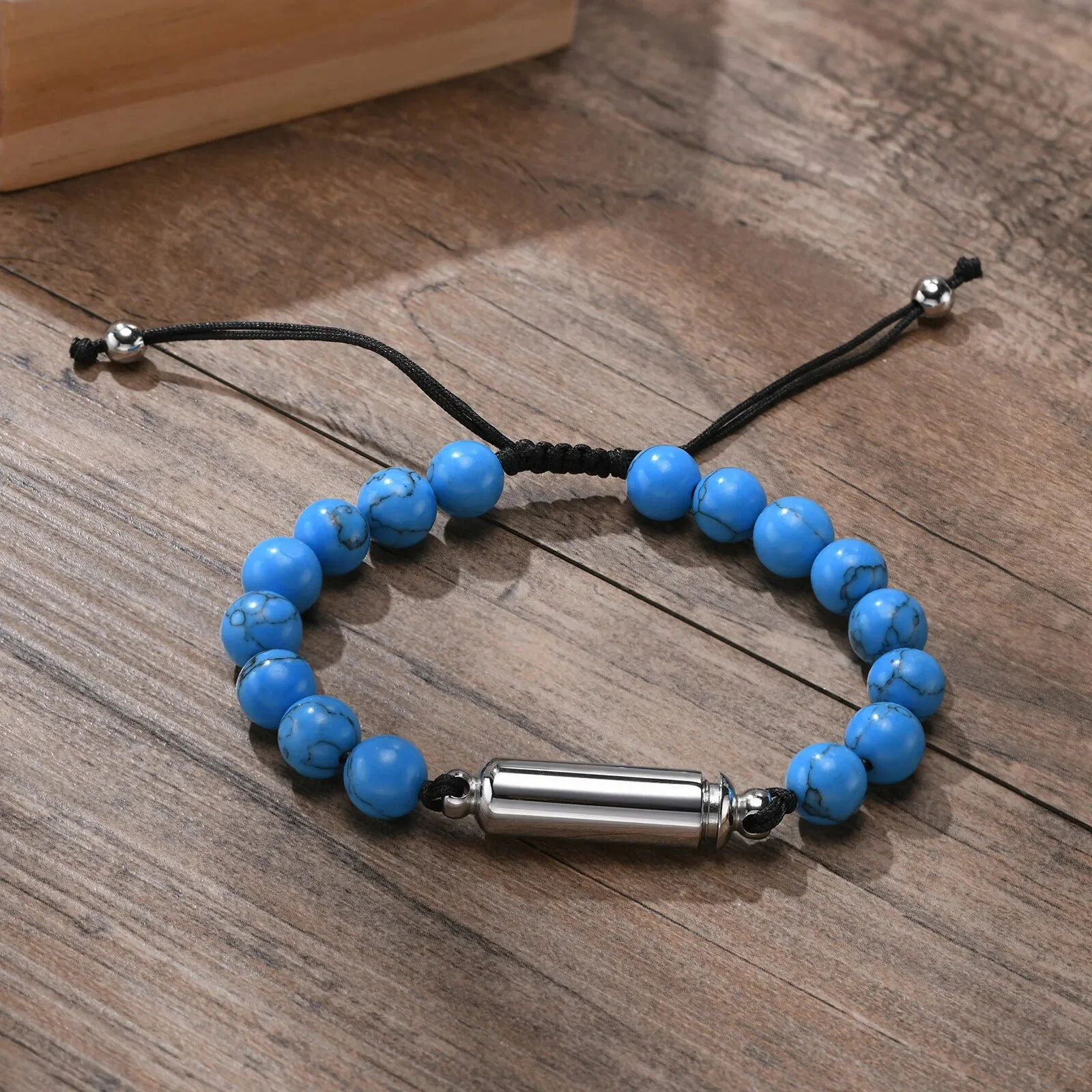 Bead Hollow Tube Cremation Urn Bracelet - Image 10