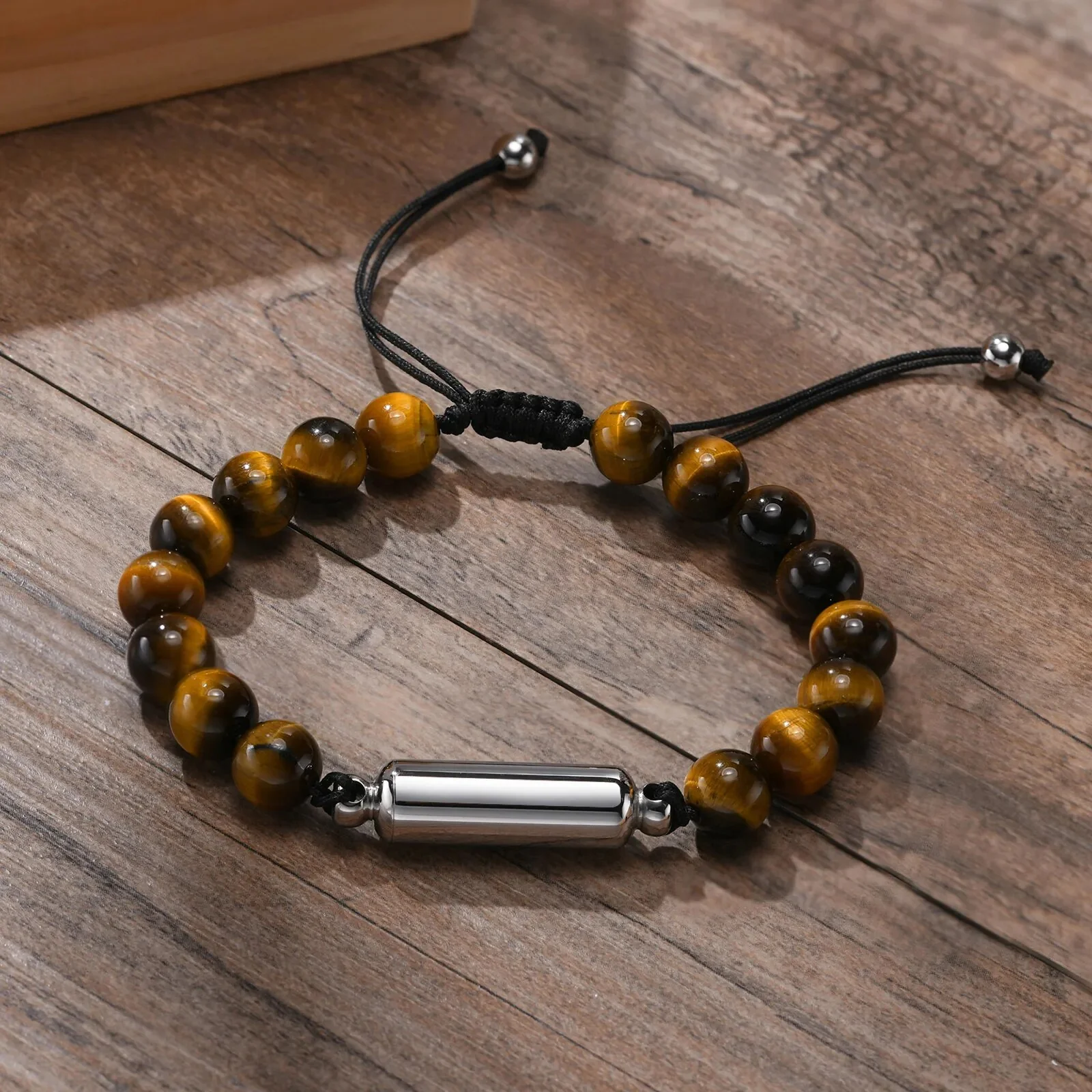 Bead Hollow Tube Cremation Urn Bracelet - Image 11