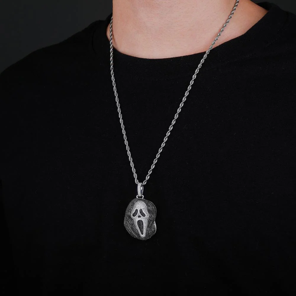 Iced Black Skull Pendant chain - Image 10