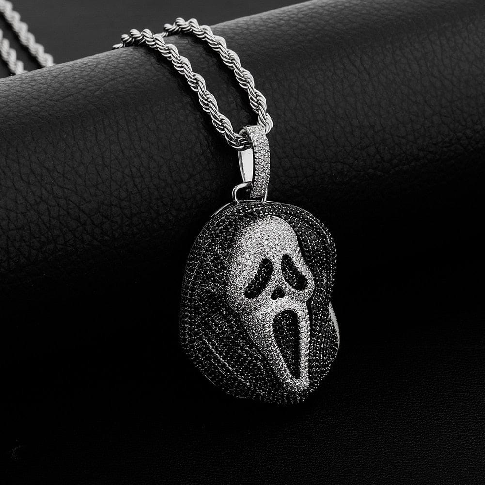 Iced Black Skull Pendant chain - Image 6