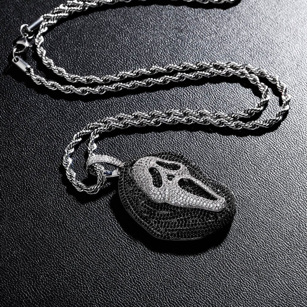 Iced Black Skull Pendant chain - Image 7