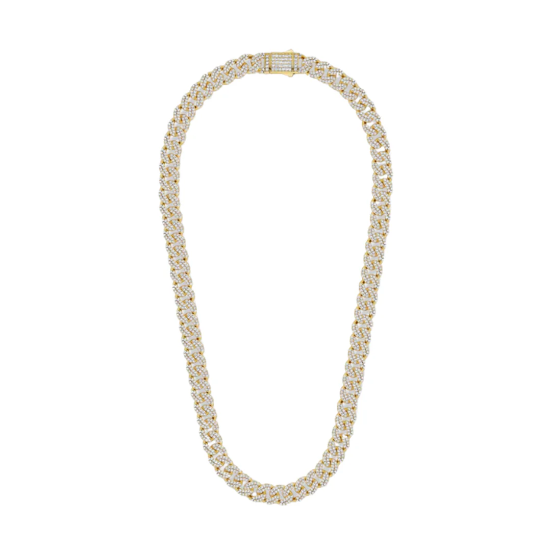 Iced Cuban Chain (Gold) - 12mm - Image 3