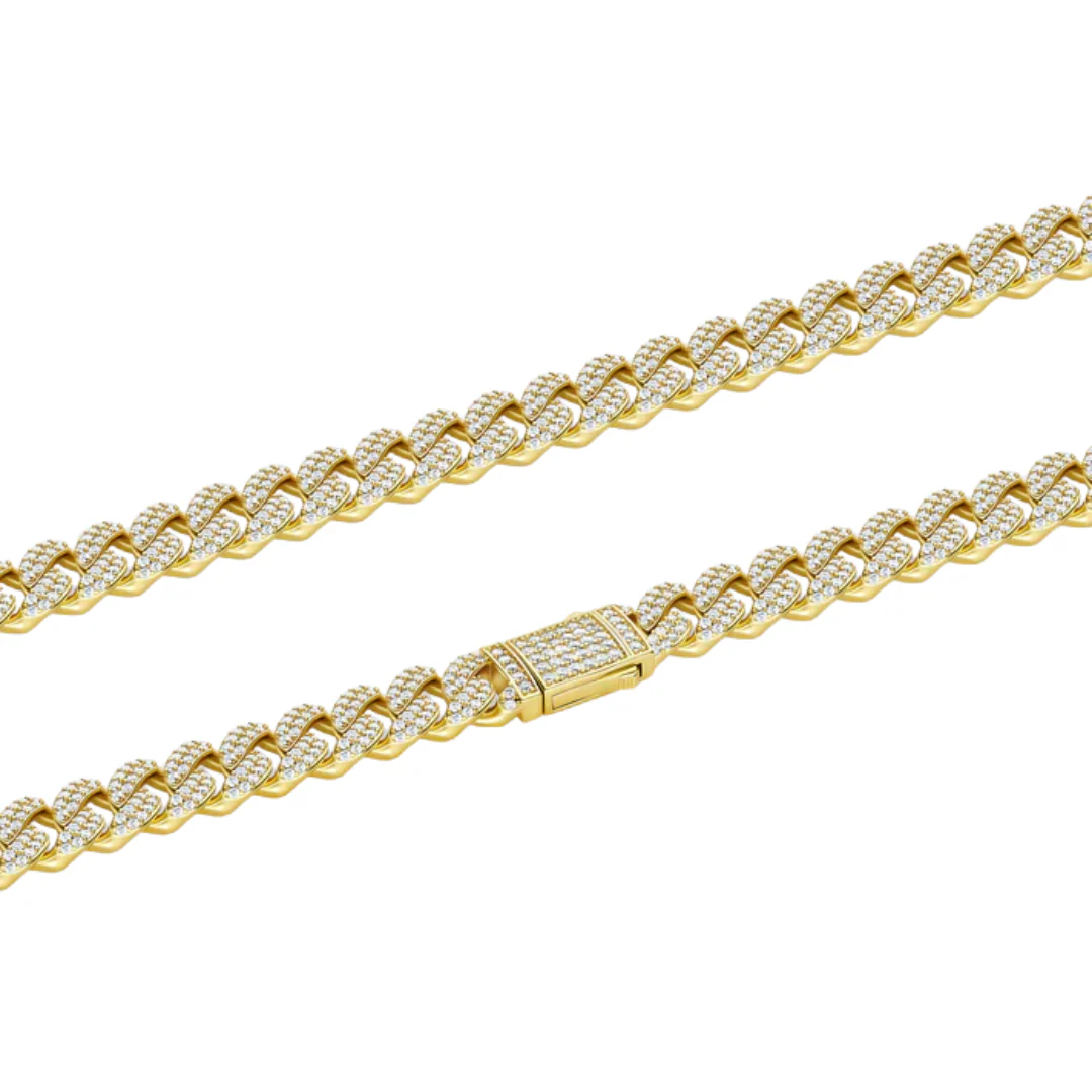Iced Cuban Chain (Gold) - 12mm - Image 9