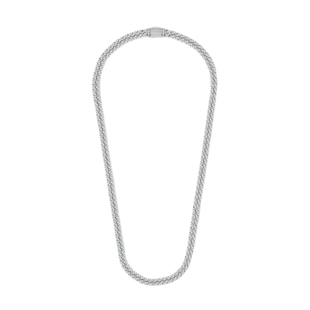 Iced Cuban Chain (Silver) - 8mm - Image 4