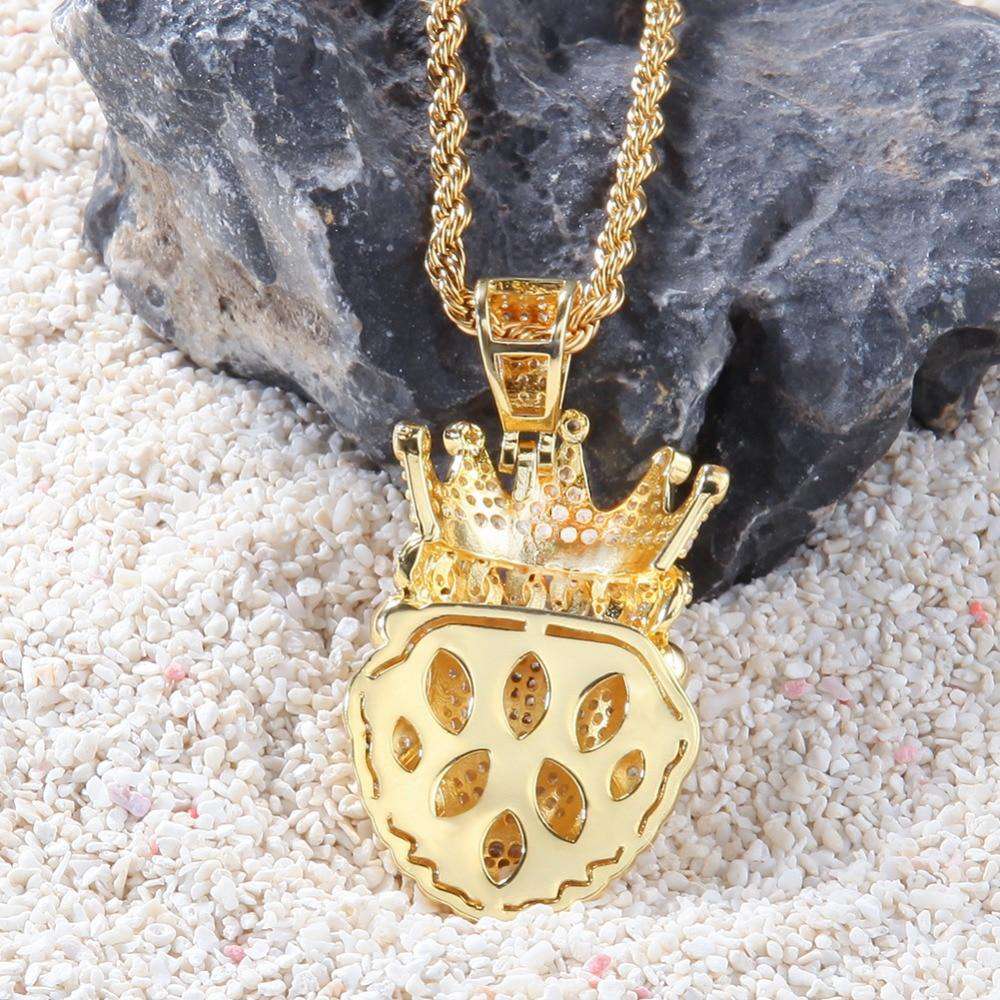 Iced Lion King Pendant Necklace - Image 5
