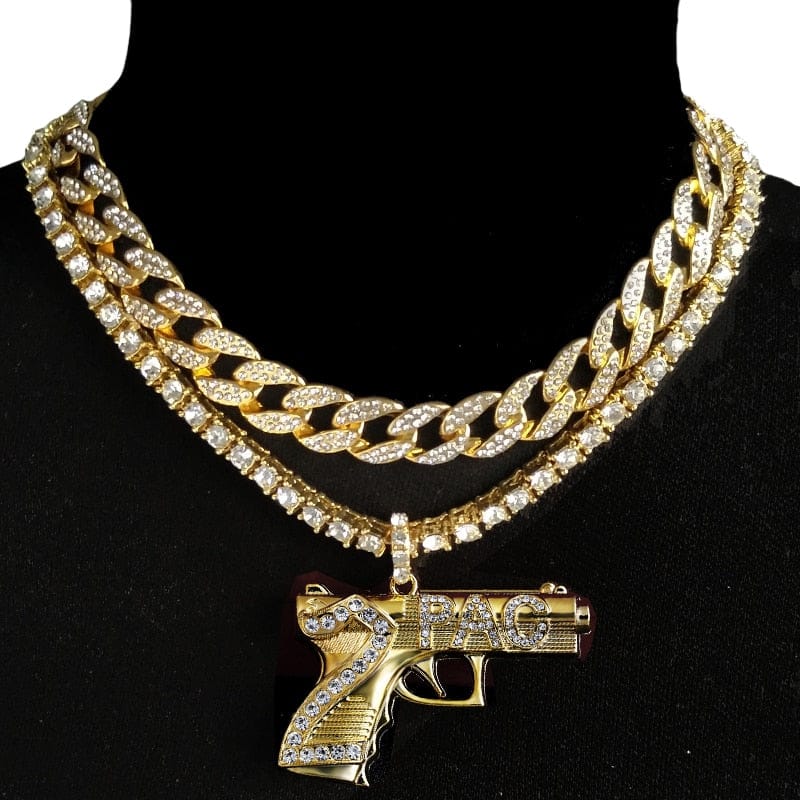 Iced Out 2Pac Cuban + Tennis Chain Bundle - Image 3