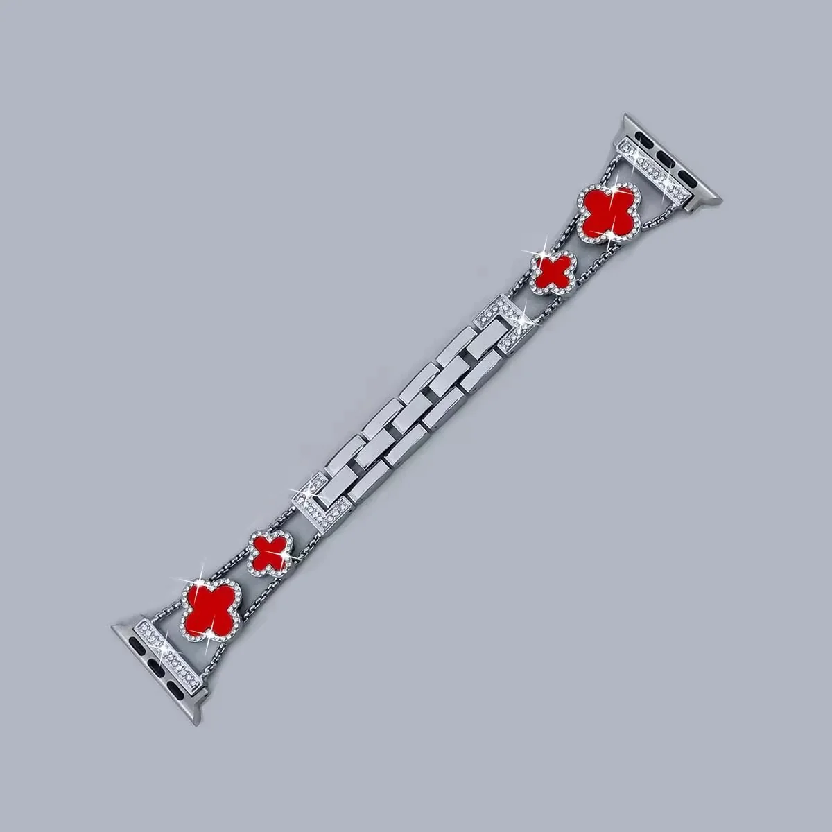 Iced Out Clover Apple Watch Band - Image 7
