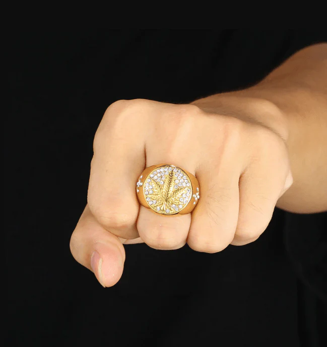 Iced Out Gold MJ Ring - Image 2