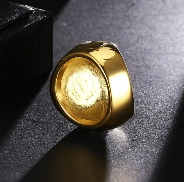 Iced Out Gold MJ Ring - Image 4