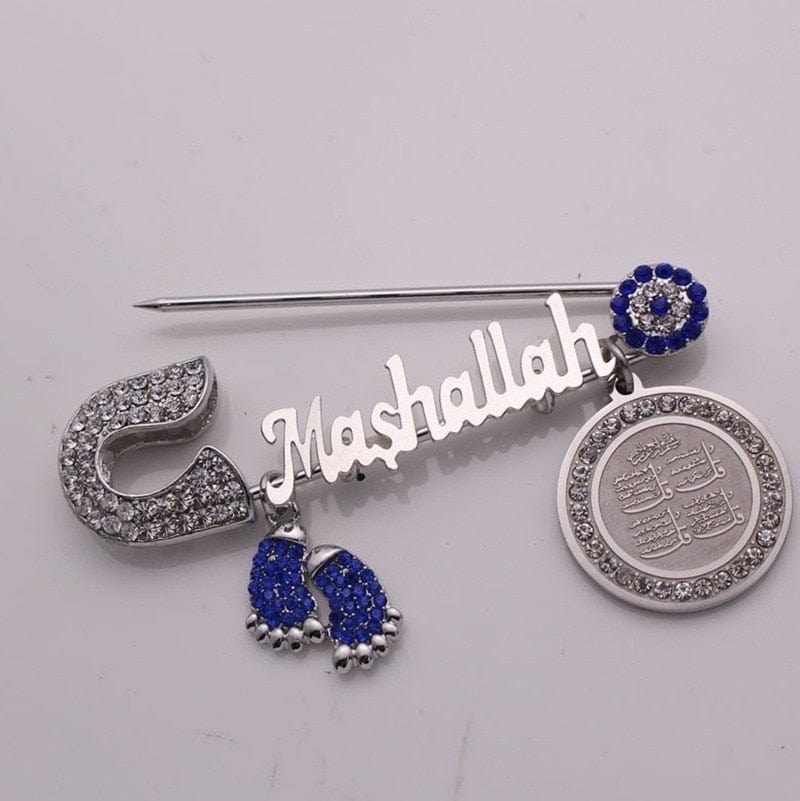 Iced Out Islam Baby Pin Brooch - Image 10